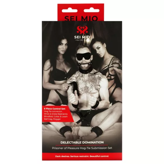Sei Mio - Bondage Set - Black (6 Pieces)