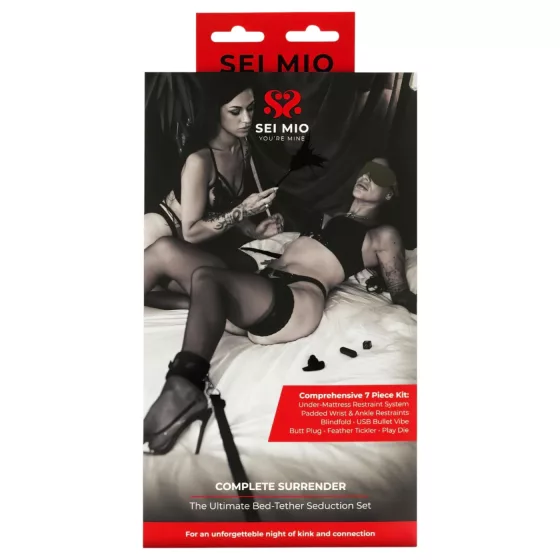 Sei Mio - Bed Restraint Bondage Set (Black)