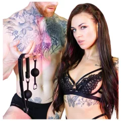 Sei Mio - 2-Piece Black Mouth Gag Set