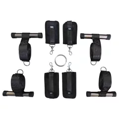 Sei Mio - Door-Mounted Bondage Cross (Black)