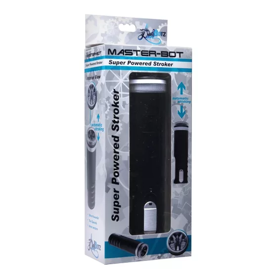 / Master-Bot - Soft Spiked Masturbator with Up-Down Motion (Black)