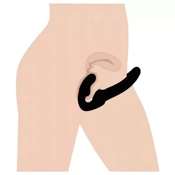 Strap U Revolver - Wearable Dildo Without Harness (Black)