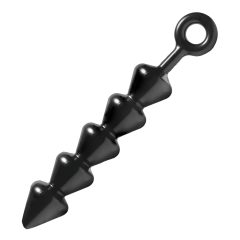 Spades - Beaded Anal Dildo (Black)