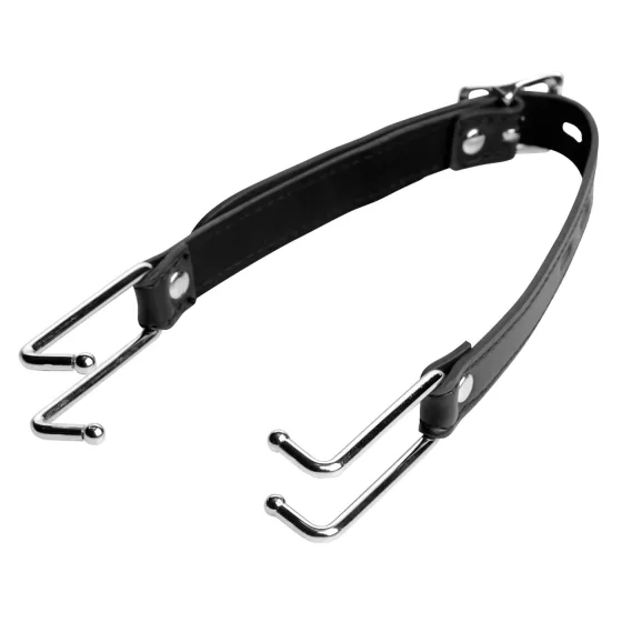 XR Brands - Strict - mouth spreader hook (black-silver)