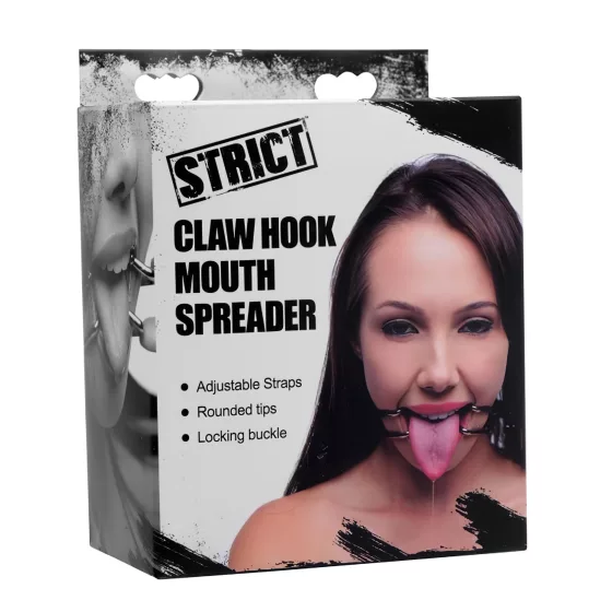 XR Brands - Strict - mouth spreader hook (black-silver)