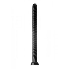   Hosed Spiral Anal Snake 19 - long anal dildo with spiral clamp feet (black)