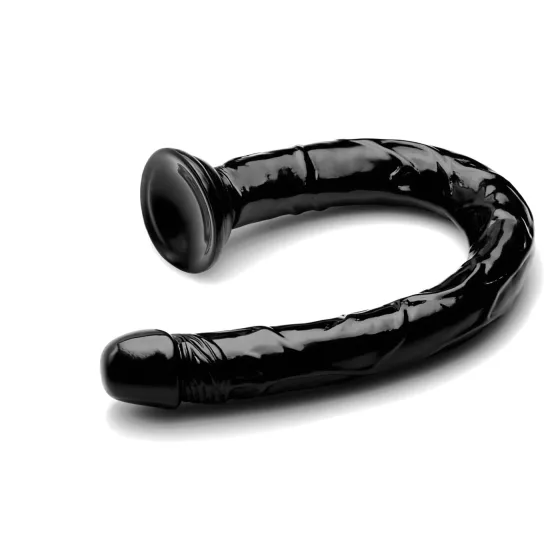 Black Hosed Anal Snake 19 - Suction Cup Dildo""