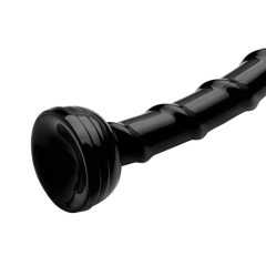 Hosed Swirl Slim Anal Snake 18 - Black Anal Dildo