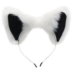 TAILZ - Fox Tail Anal Plug & Headband Set (Black & White)