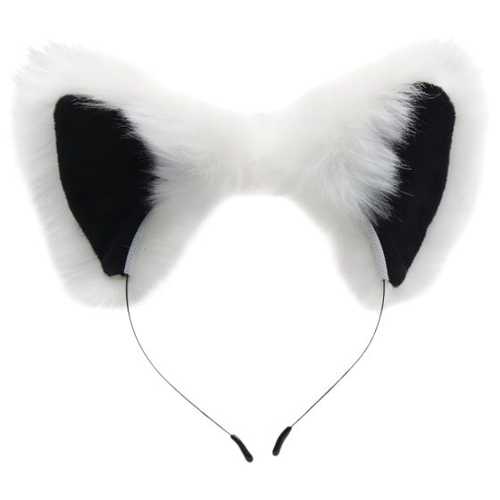 TAILZ - Fox Tail Anal Plug & Headband Set (Black & White)