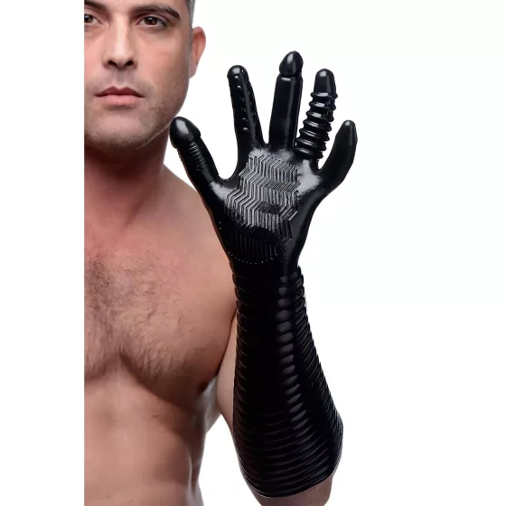 Pleasure Fist - Textured Glove (Black) 