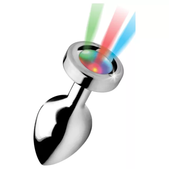 Booty Sparks - Illuminating Anal Plug - Medium (Silver)