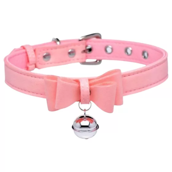 Master Series Golden Kitty - Bow Collar with Bell (Pink)