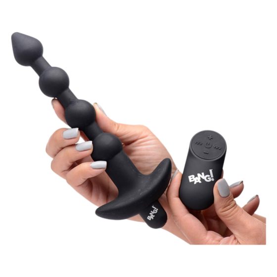 Bang! - cordless anal vibrator with radio (black)