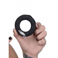 Zeus - radio controlled, E-Stim penis ring (black)