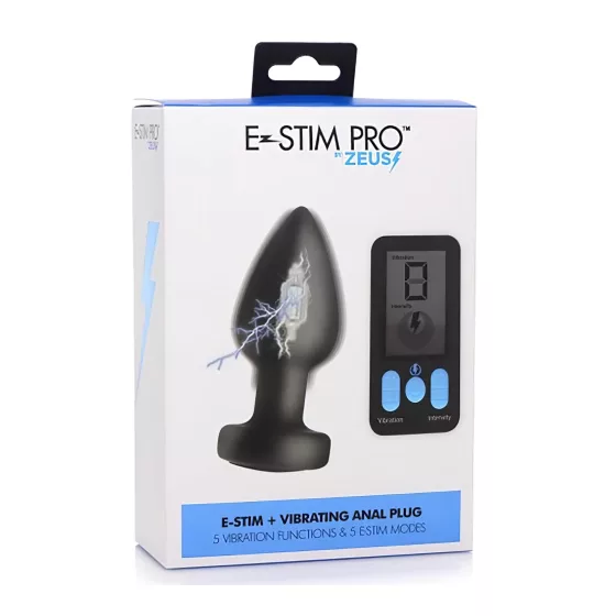 Zeus - Wireless E-Stim Anal Vibrator (Black)