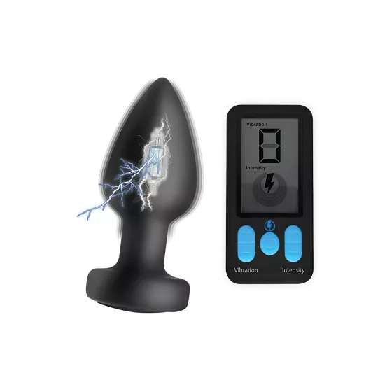 Zeus - Wireless E-Stim Anal Vibrator (Black)