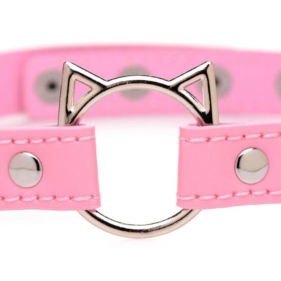 Master Series Kinky Kitty - collar with kitty head hoop (pink)