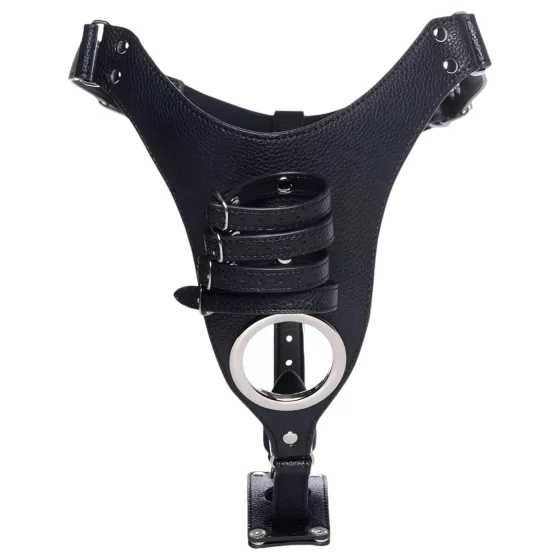 Strict - Male Chastity Belt with Anal Plug (Black)