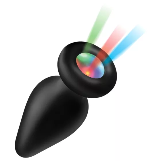 Booty Sparks - Black Silicone Light-Up Anal Plug