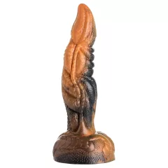   Creature Cocks Ravager - Textured Silicone Dildo - 8 (Orange)"