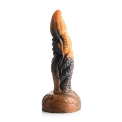   Creature Cocks Ravager - Textured Silicone Dildo - 8 (Orange)"