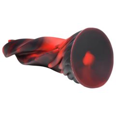   Creature Cocks Hell Kiss - Twisted Silicone Dildo - 19cm (Red)