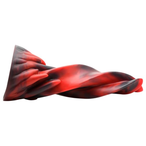 Creature Cocks Hell Kiss - Twisted Silicone Dildo - 19cm (Red)