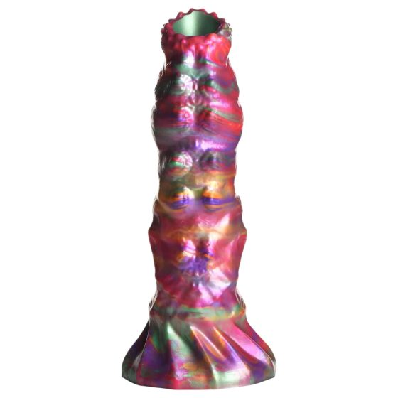 Rainbow Alien Larva Dildo - Exotic Pleasure Experience