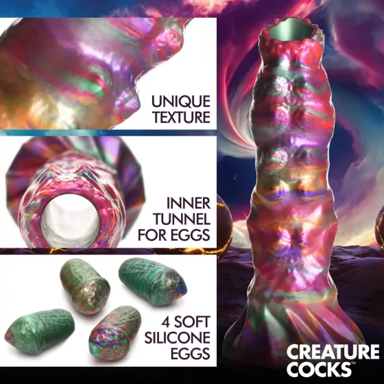 Creature Cocks Larva - Alien Ovipositor Dildo (Rainbow)