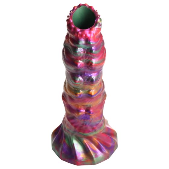 Rainbow Alien Larva Dildo - Exotic Pleasure Experience