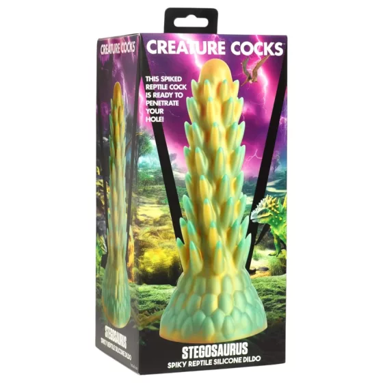 Stegosaurus Silicone Dildo - 20cm (Green)