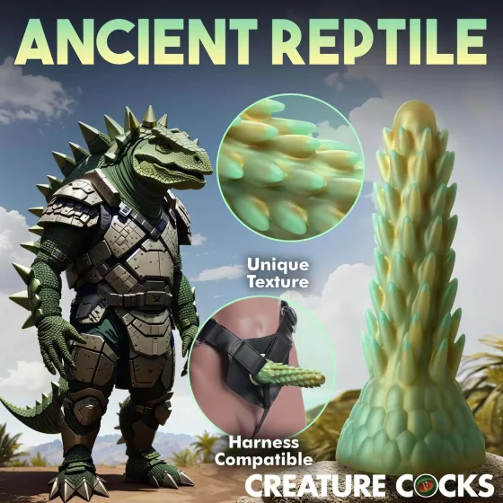 Stegosaurus Silicone Dildo - 20cm (Green)