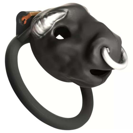 Master Series Bull - bull‑head penis cage (black)