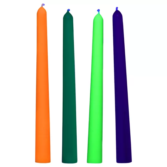 XR Brands - UV Reactive BDSM Body Candle - coloured (4 pcs)