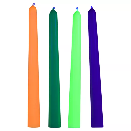 XR Brands - UV Reactive BDSM Body Candle - coloured (4 pcs)