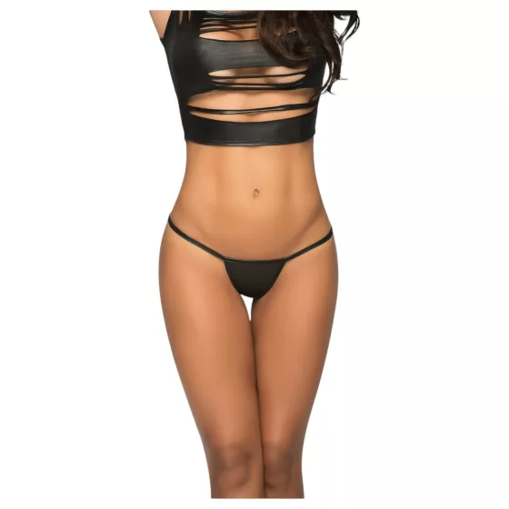 Mapalé - Shiny Micro Thong (Black)