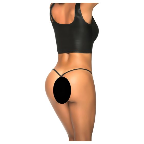 Mapalé - Shiny Micro Thong (Black)