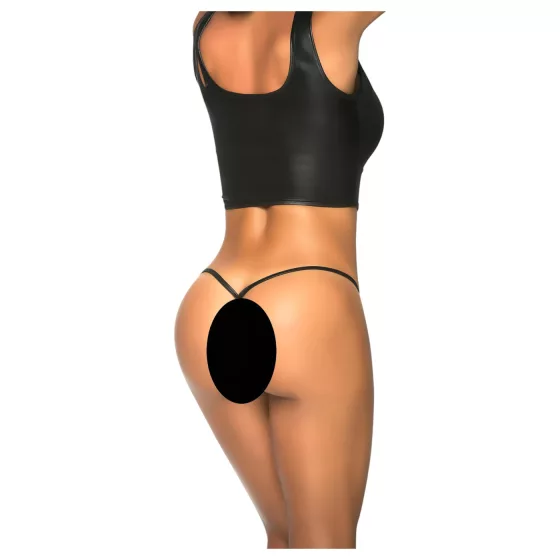 Mapalé - Shiny Micro Thong (Black)