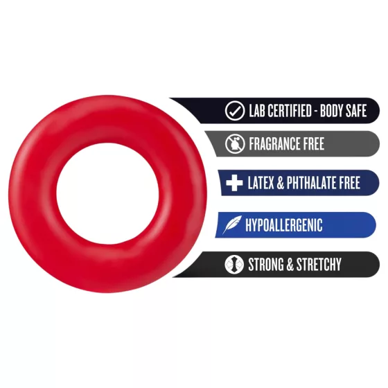 Stay Hard - Red Penis Ring Set