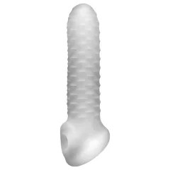 Fat Boy Checker Box - White Penis Sleeve (17cm)