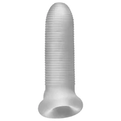 Fat Boy Micro Ribbed - White Penis Sleeve (15cm)