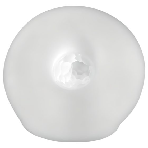 Fat Boy Micro Ribbed - White Penis Sleeve (15cm)