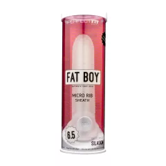 Fat Boy Micro Ribbed - White 17cm Sleeve