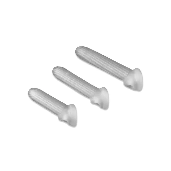 Perfect Fit - Fat Boy Micro Ribbed - penis sleeve (17 cm, white)