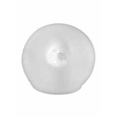 Fat Boy Micro Ribbed - Penis Sheath (19cm) - Milk White