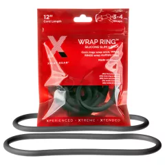 Perfect Fit Slim Wrap 12 - Thin Black Ring for Him (30cm)