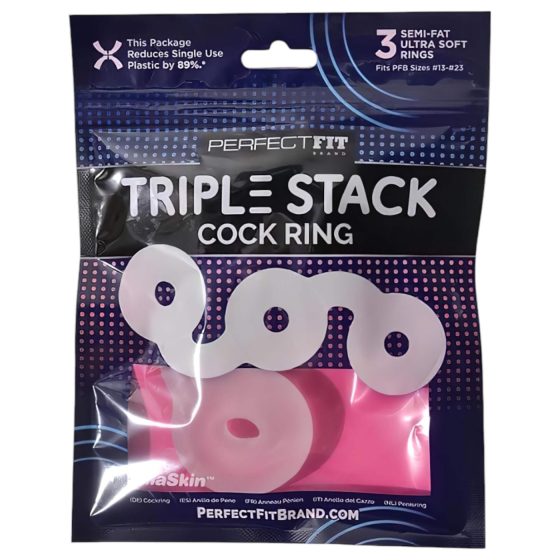 Perfect Fit Triple - White Penis Ring Trio
