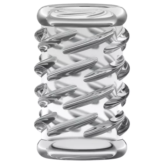 Stay Hard - Patterned Penis Sleeve (Transparent)