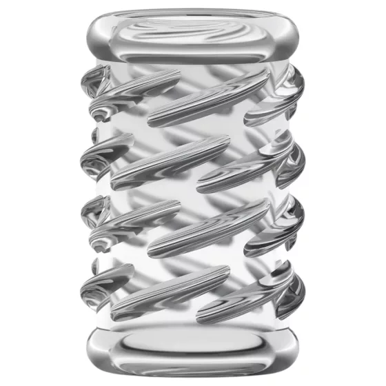 Stay Hard - Patterned Penis Sleeve (Transparent)